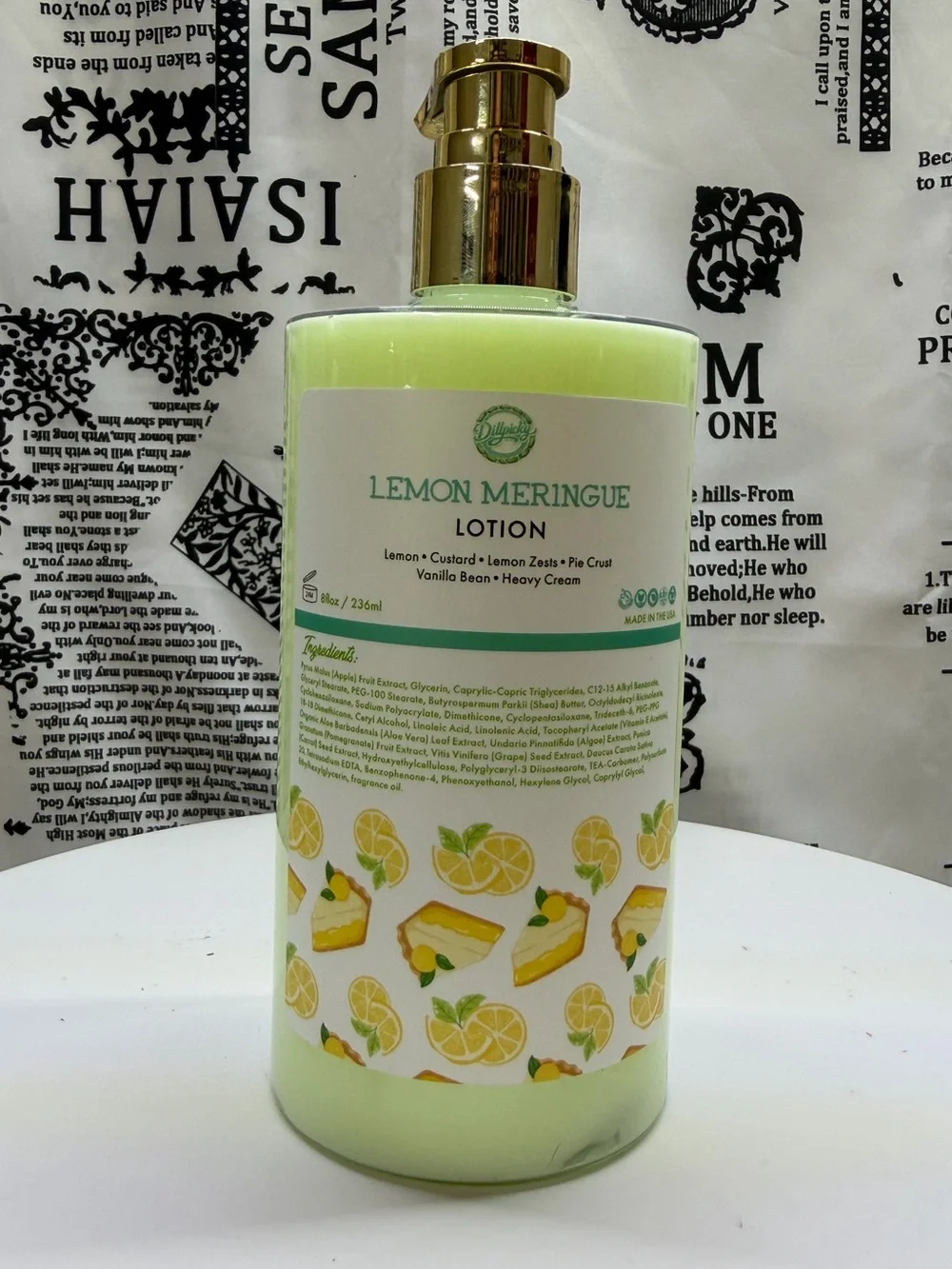 Aminnah Lotion & Whipped Foaming Soap Set With Lip Gloss- Lemon Scented